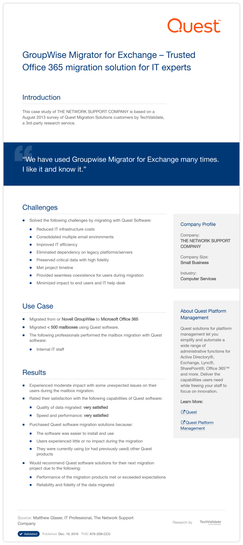 GroupWise Migrator for Exchange-Trusted Office 365 migration solution for IT experts