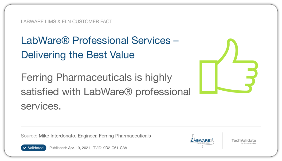 LabWare® Professional Services-Delivering the Best Value