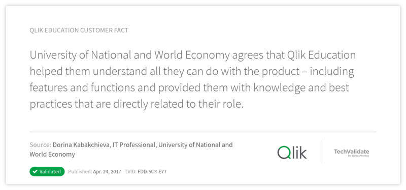 Qlik Education Customer Fact