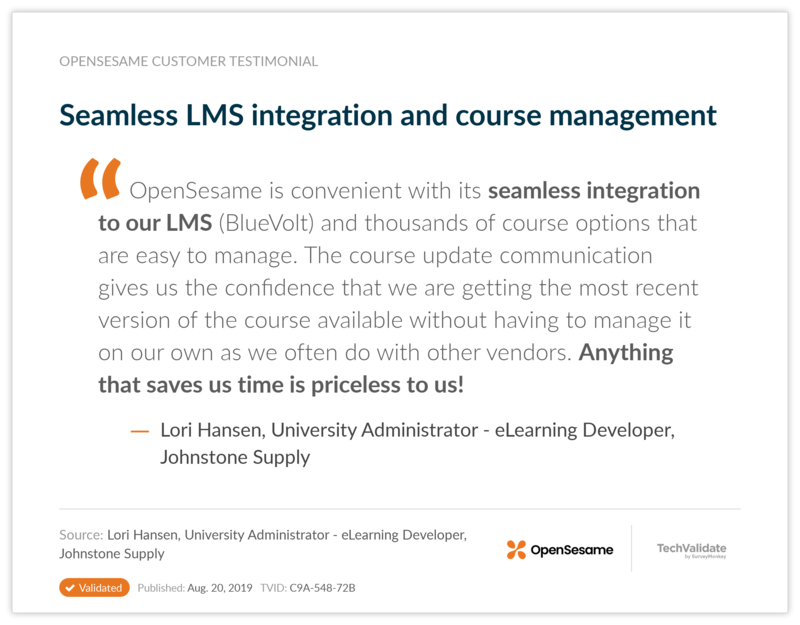 Seamless LMS integration and course management