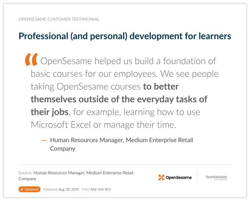 Professional (and personal) development for learners