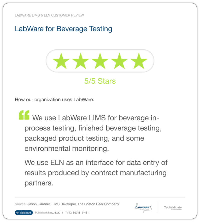 LabWare for Beverage Testing
