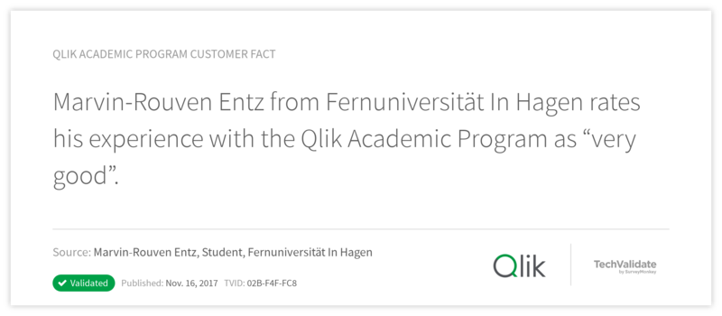 Qlik Academic Program Customer Fact