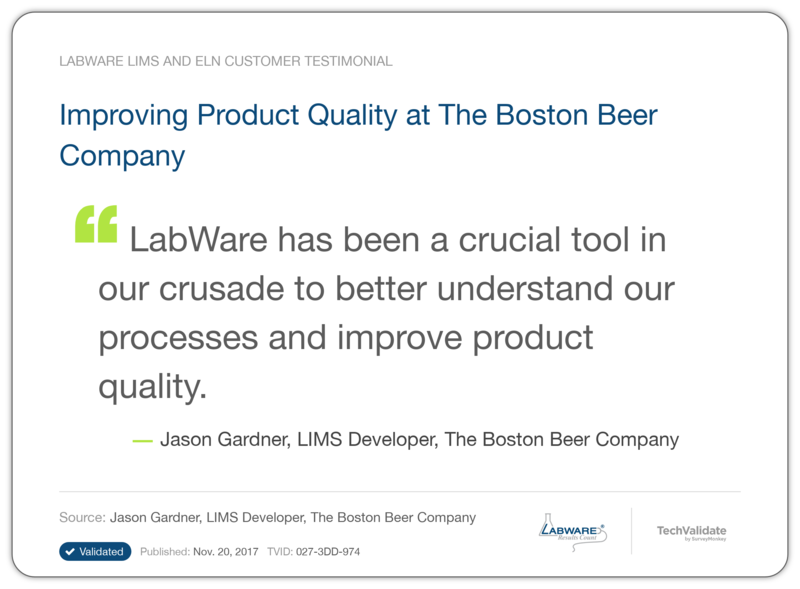 Improving Product Quality at The Boston Beer Company