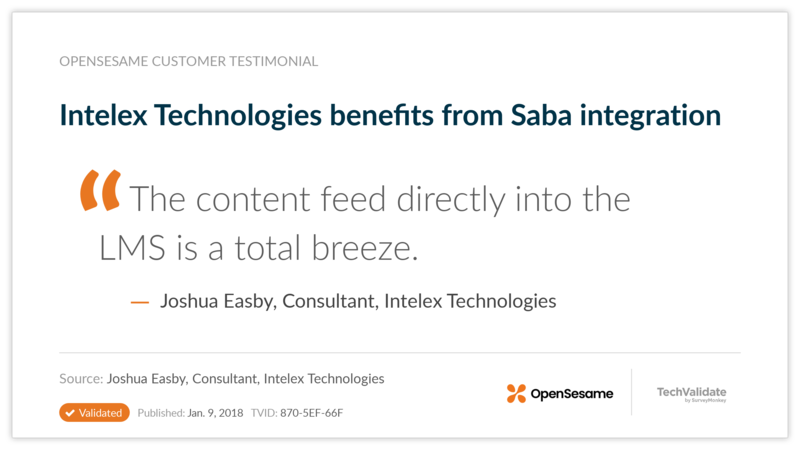 Intelex Technologies benefits from Saba integration