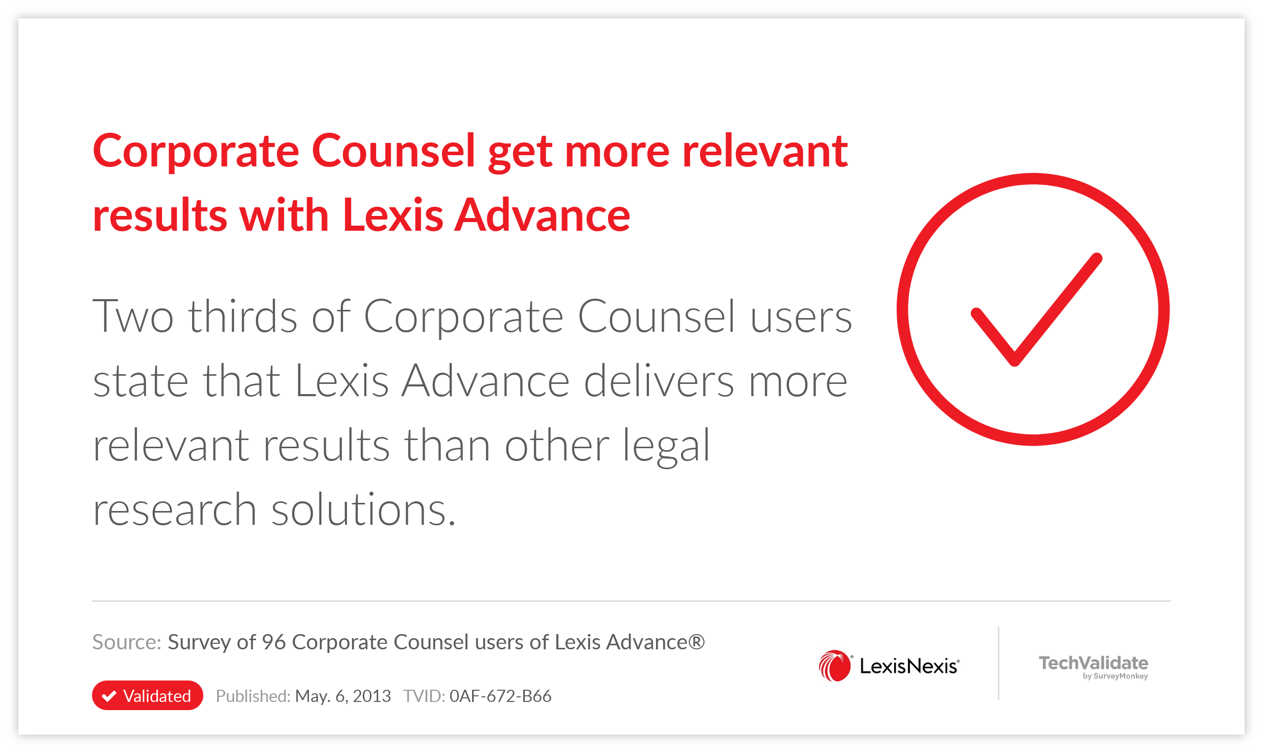 Corporate Counsel get more relevant results with Lexis Advance