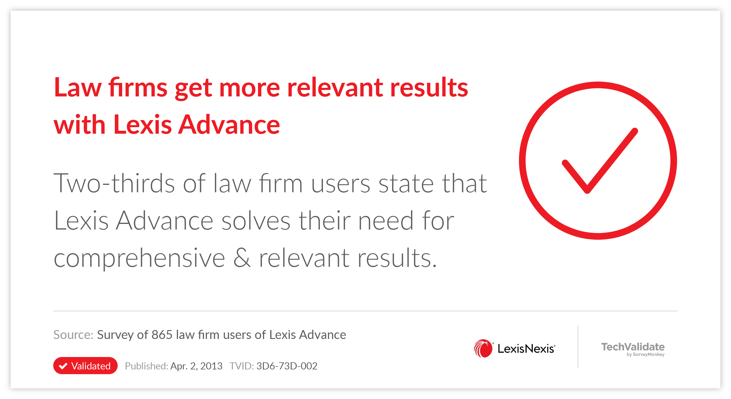 Law firms get more relevant results with Lexis Advance