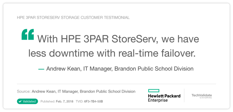 HPE 3PAR StoreServ Storage Customer Testimonial