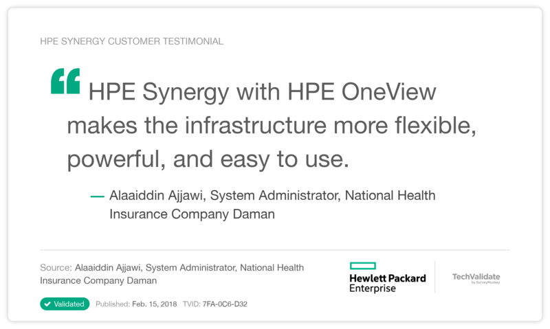HPE Synergy Customer Testimonial