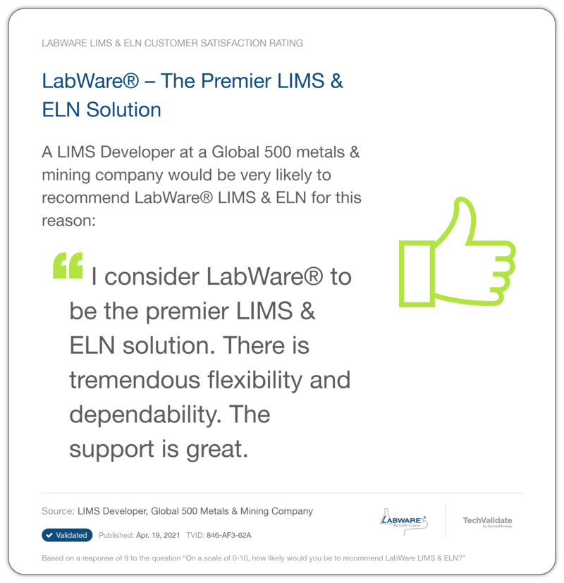 LabWare®-The Premier LIMS & ELN Solution