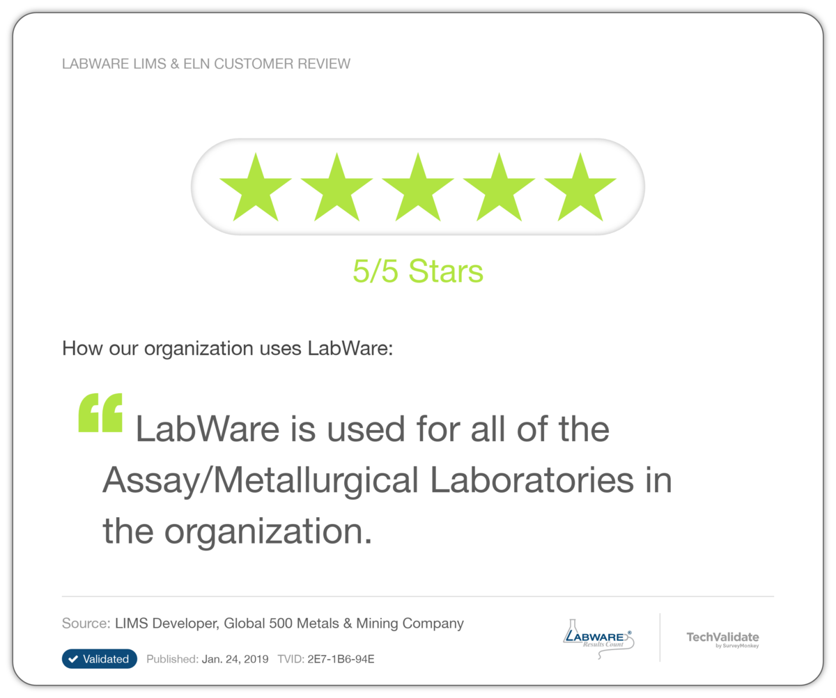 LabWare LIMS & ELN Customer Review