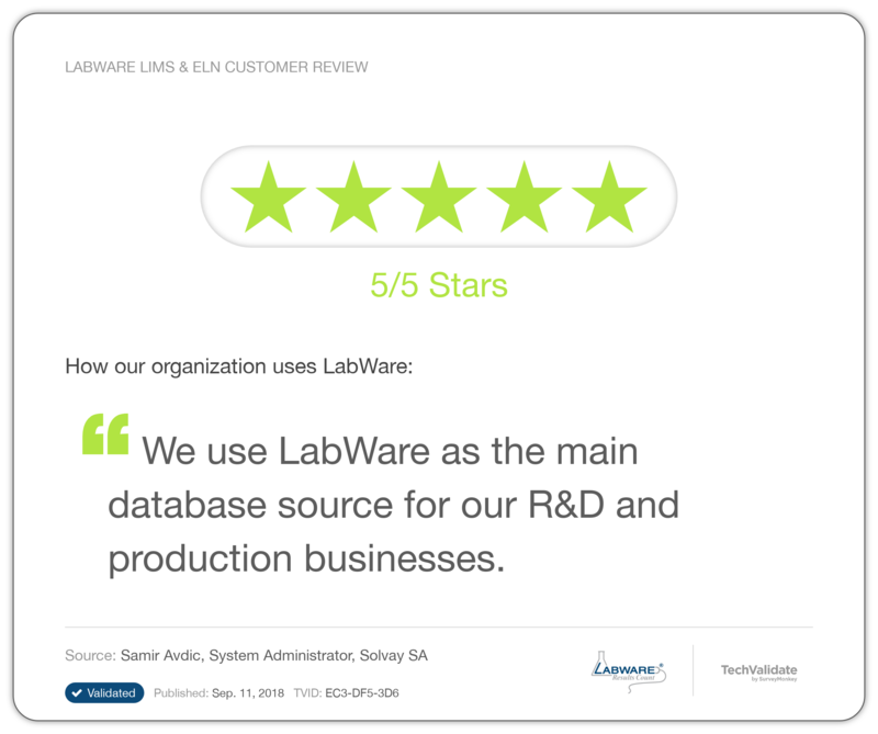 LabWare LIMS & ELN Customer Review