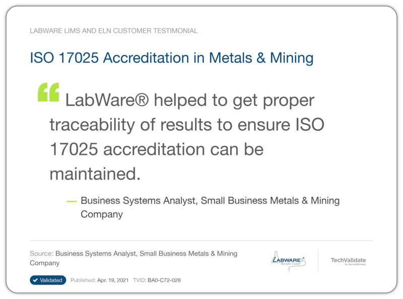 ISO 17025 Accreditation in Metals & Mining