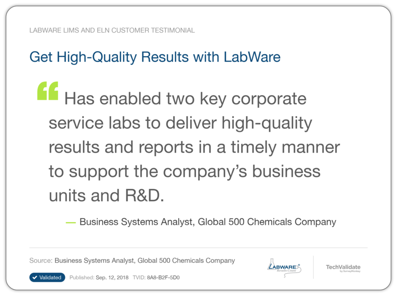 Get High-Quality Results with LabWare