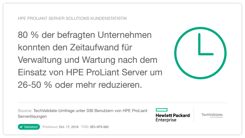 HPE ProLiant Server Solutions Kundenstatistik