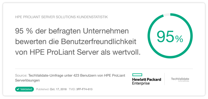 HPE ProLiant Server Solutions Kundenstatistik