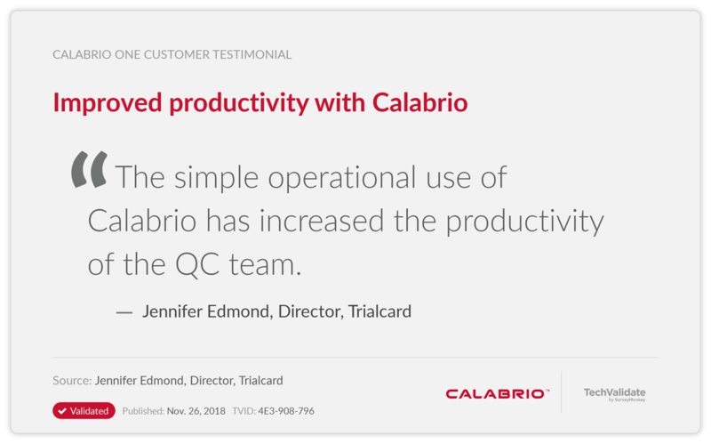 Improved productivity with Calabrio