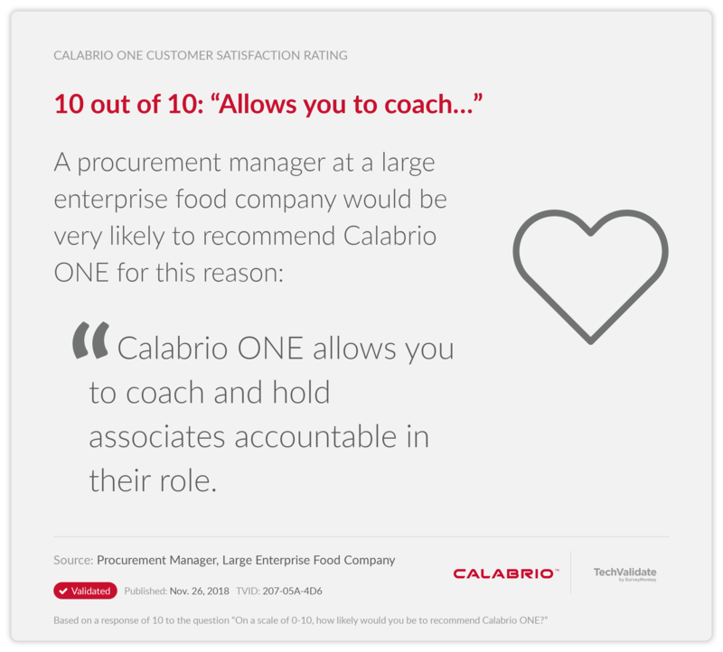 10 out of 10: "Allows you to coach..."