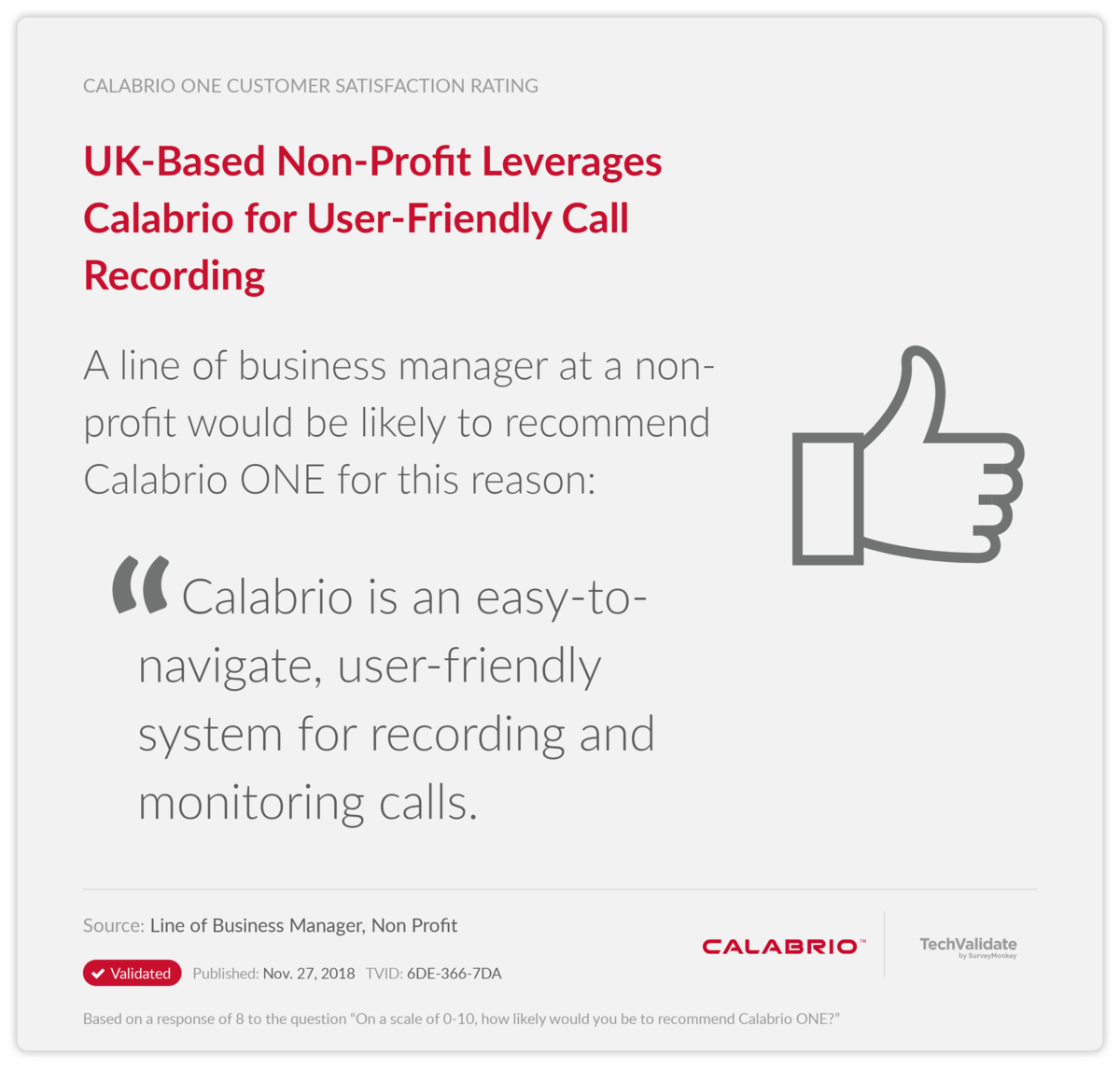 UK-Based Non-Profit Leverages Calabrio for User-Friendly Call Recording