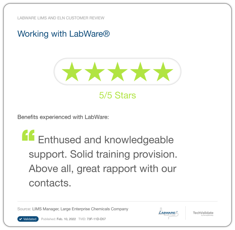 Working with LabWare®